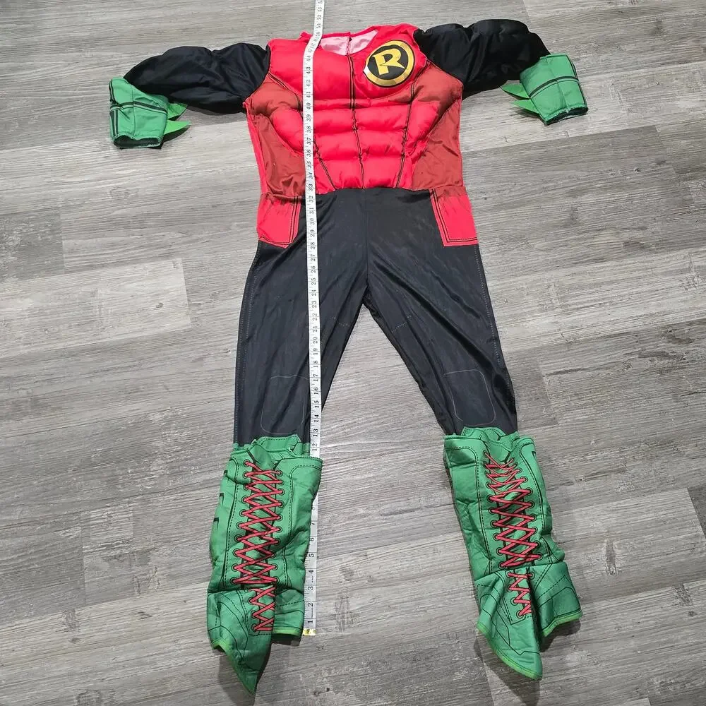 Rubies DC Comics Batman Deluxe Robin Muscle Chest Halloween Costume Kid Dress Up